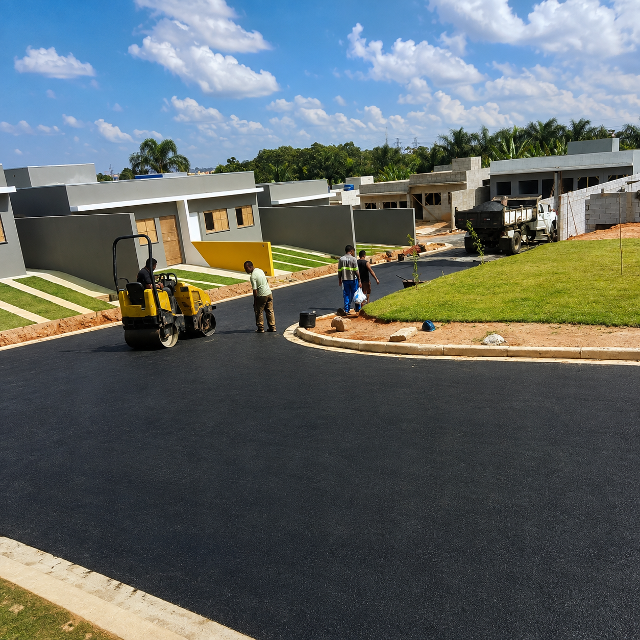 Pavimentação Asfáltica - Construção Civil pela JRS Construção