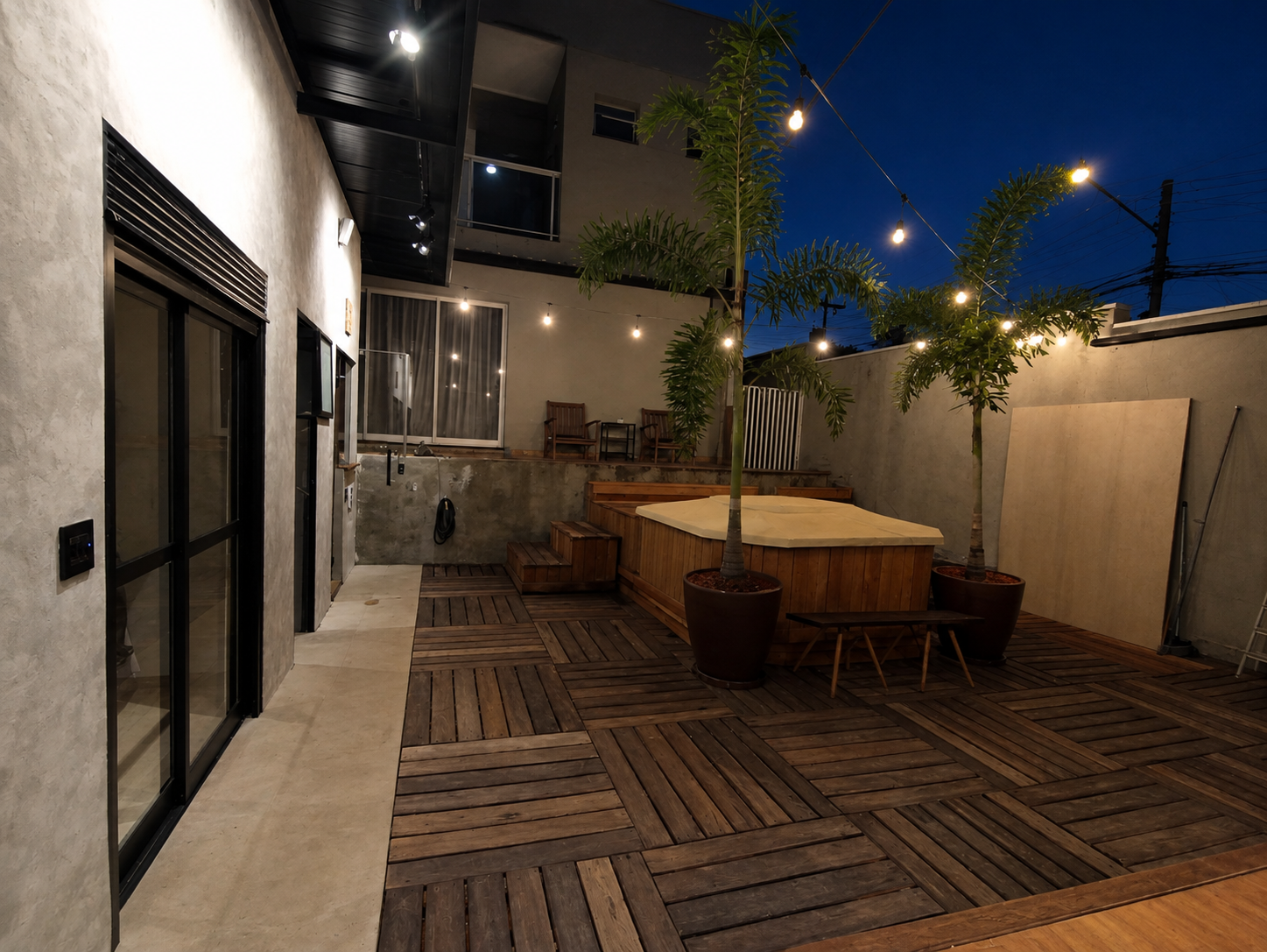Área de Lazer Iluminada - Reformas pela JRS Construção